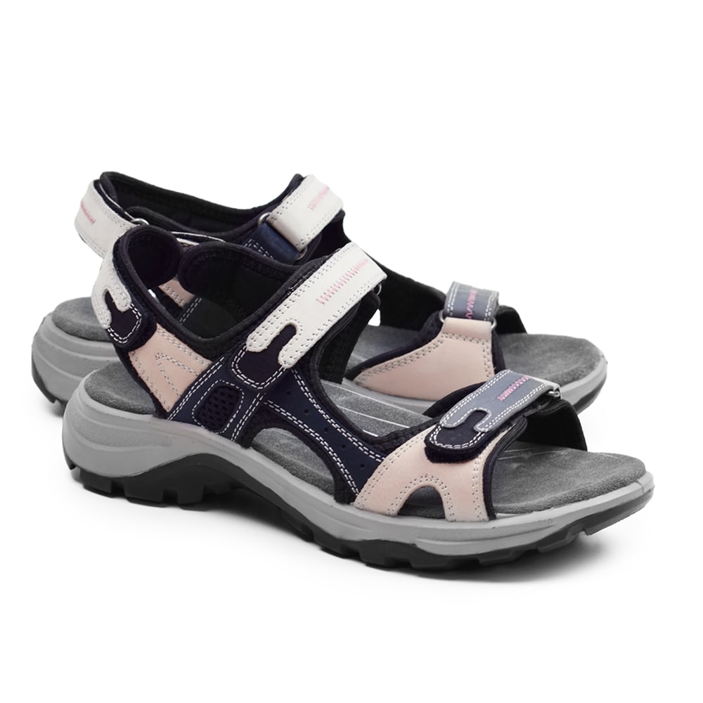 Produktbild 7 - Minfot Sandaler Sandhamn Dam Nubuck Navy Pink