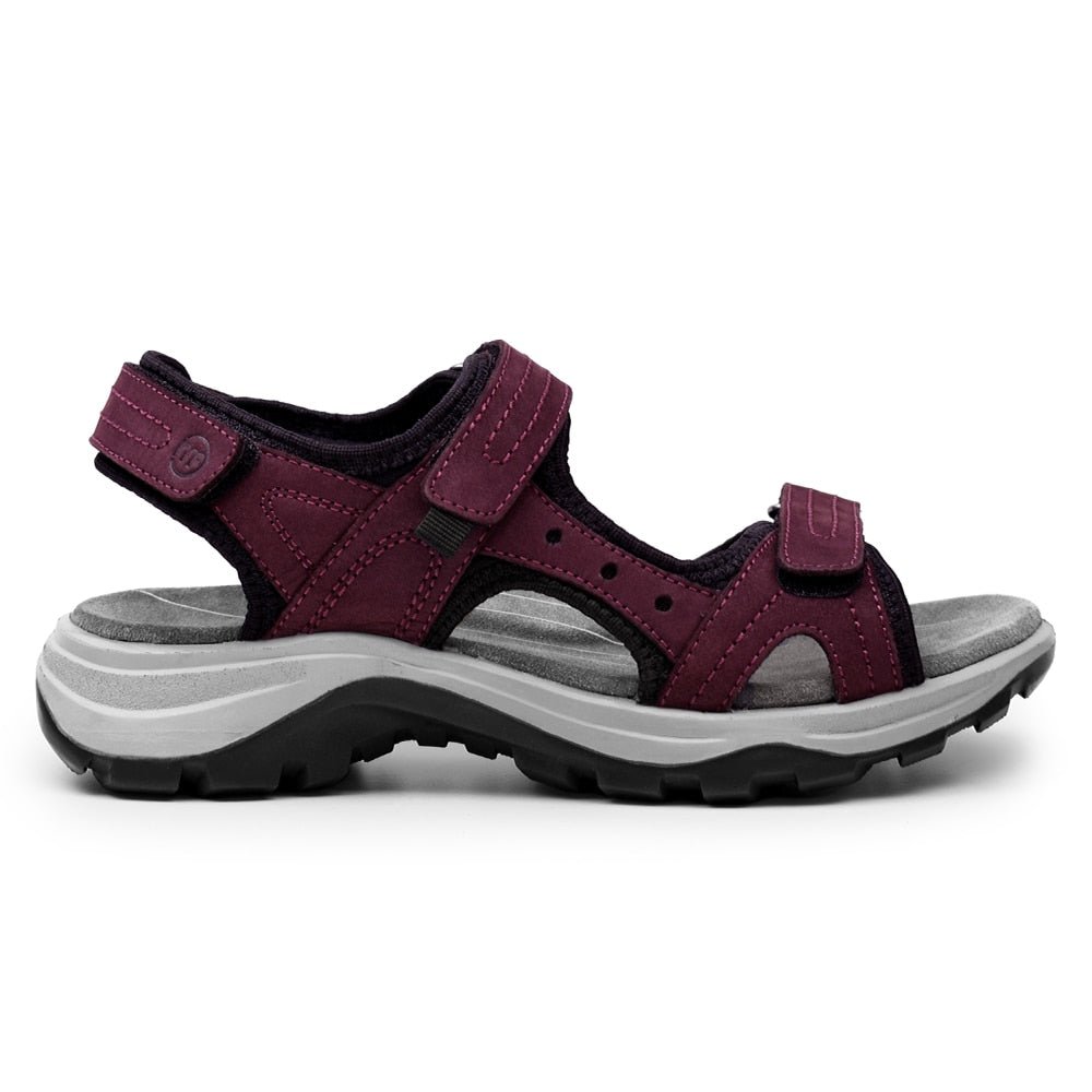 Produktbild 3 - Minfot Sandaler Sandhamn Dam Nubuck Bordeaux