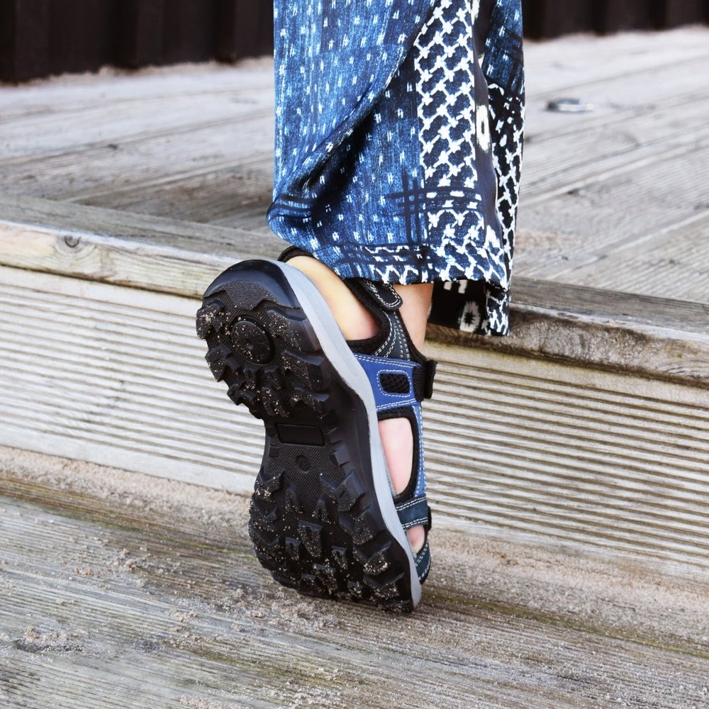 Minfot Sandaler Sandhamn Dame Nubuck Ocean Blue