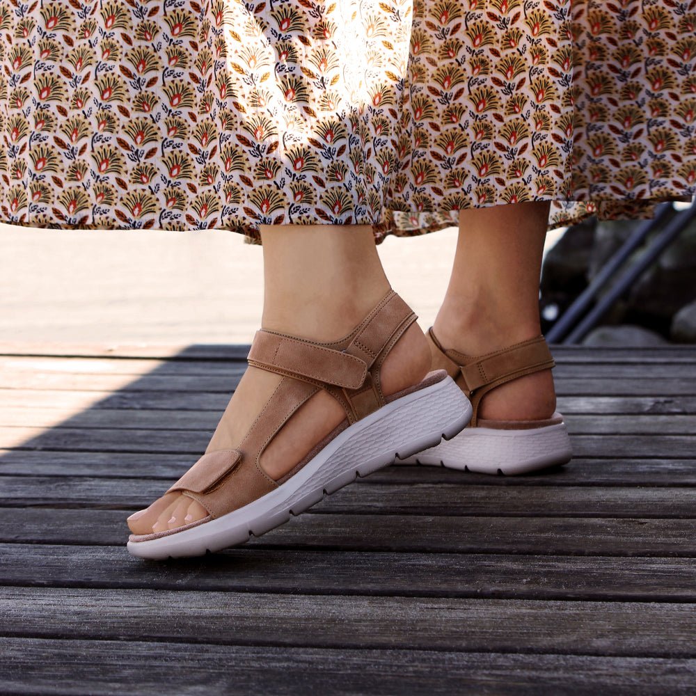 Minfot Cloudlite Joy Sandaler Dame Brun