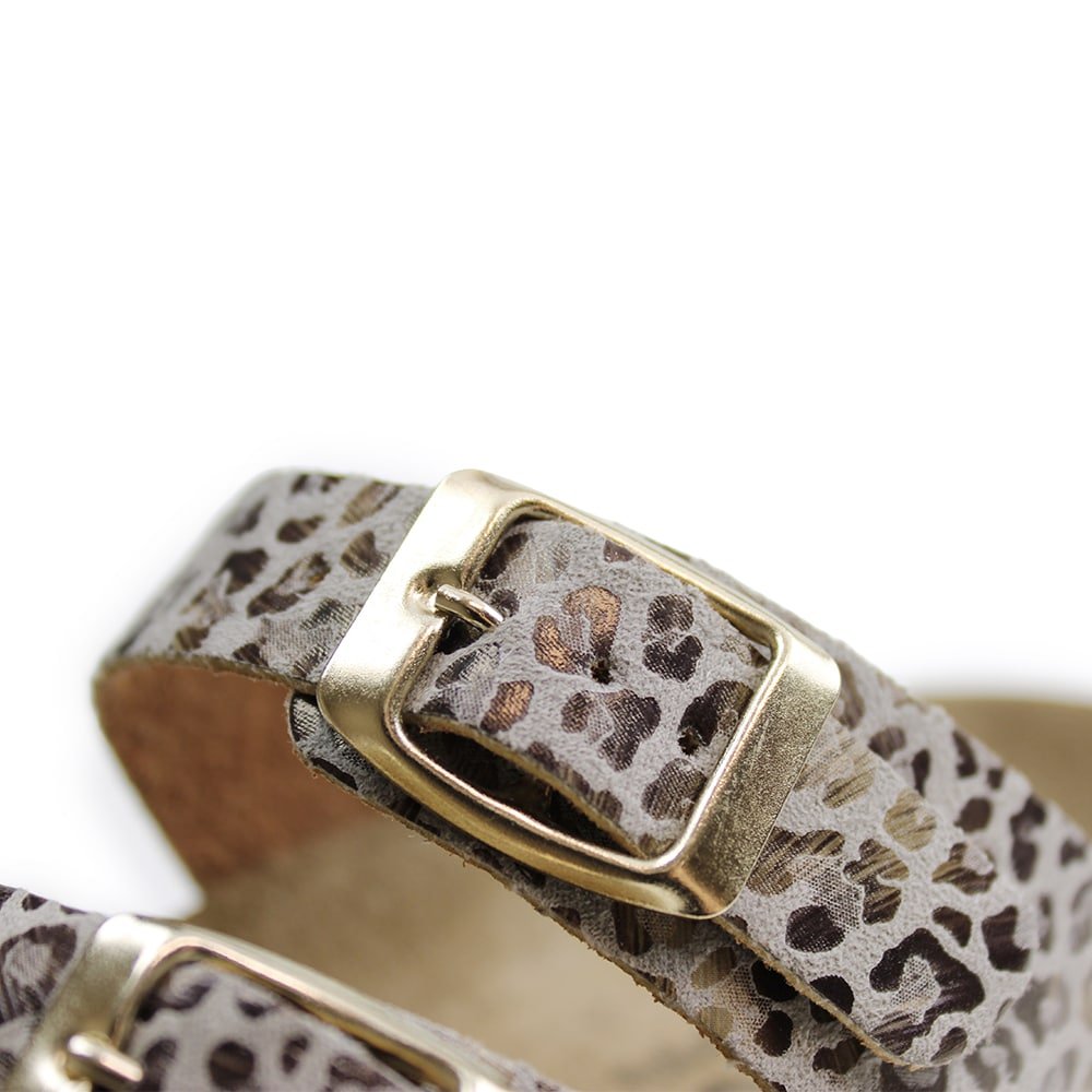 Minfot Upstep Lux Sandaler Dame Leopard Beige