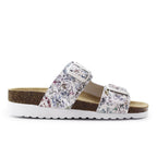 Minfot Sandaler Blød Bio Tropical Flowers Hvid