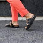Minfot Upstep Lux Sandaler Dame Sort