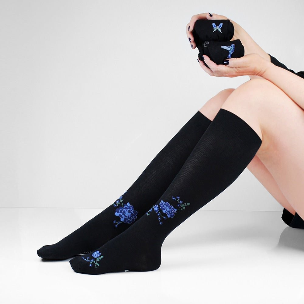 Minfot Flawless Støttestrømper Eco Bomuld Summernight Sort 3-pak