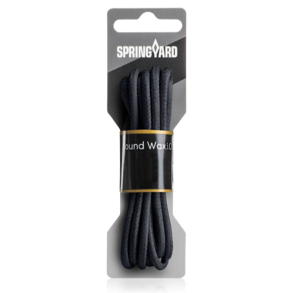 Springyard Snørebånd Round Wax Navy