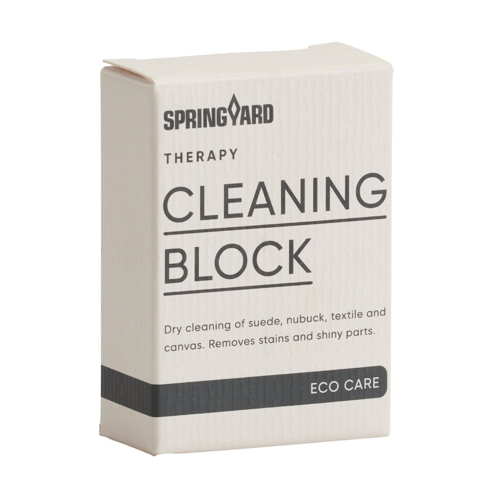 Springyard rengøringsblok til ruskind