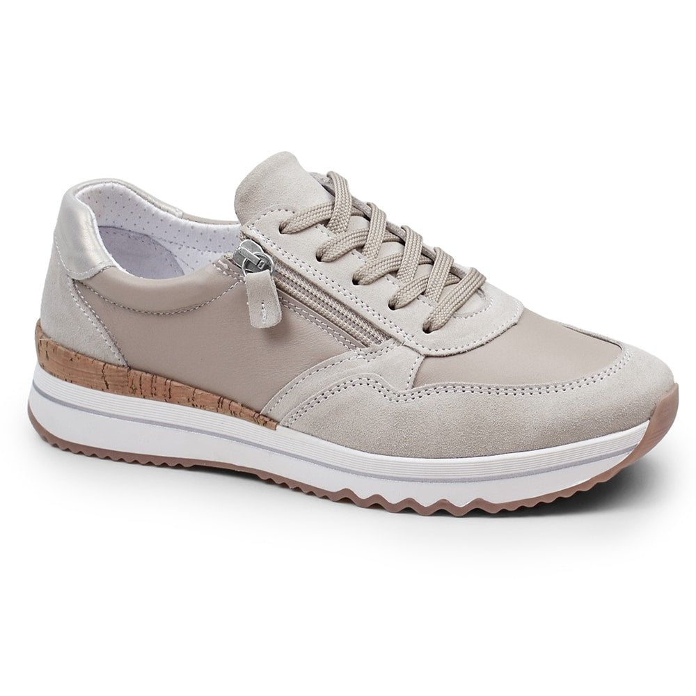 Minfot Alley Sneaker Stretch med dragkedja Beige