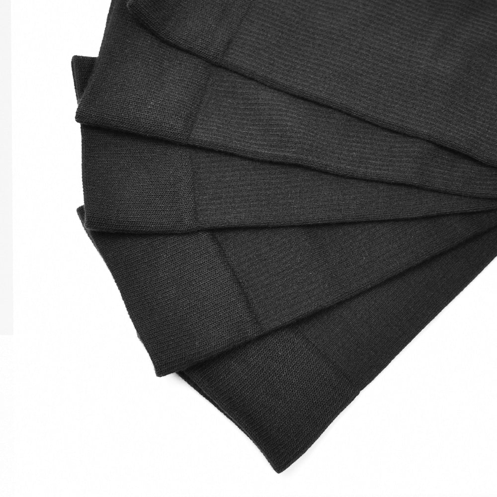 Minfot Støttestrømper Bomuld Eco Sort 5-pak