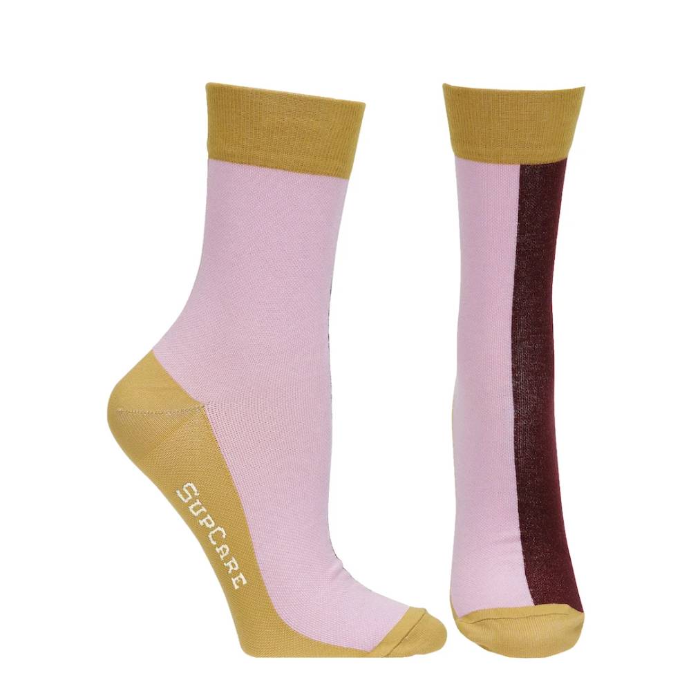 SupCare Ankelstödstrumpor Bambu Pink Red