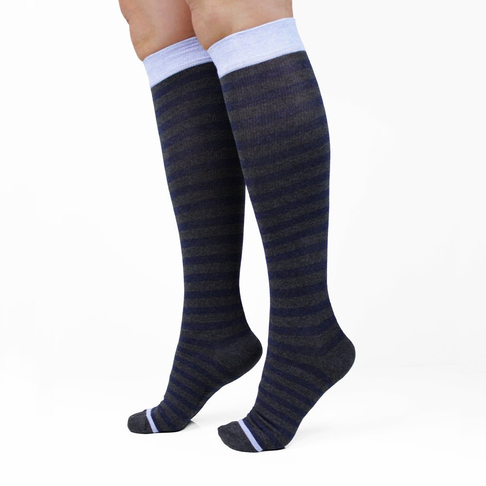 Minfot Støttestrømper bomuld Eco Line Grey 1-pak