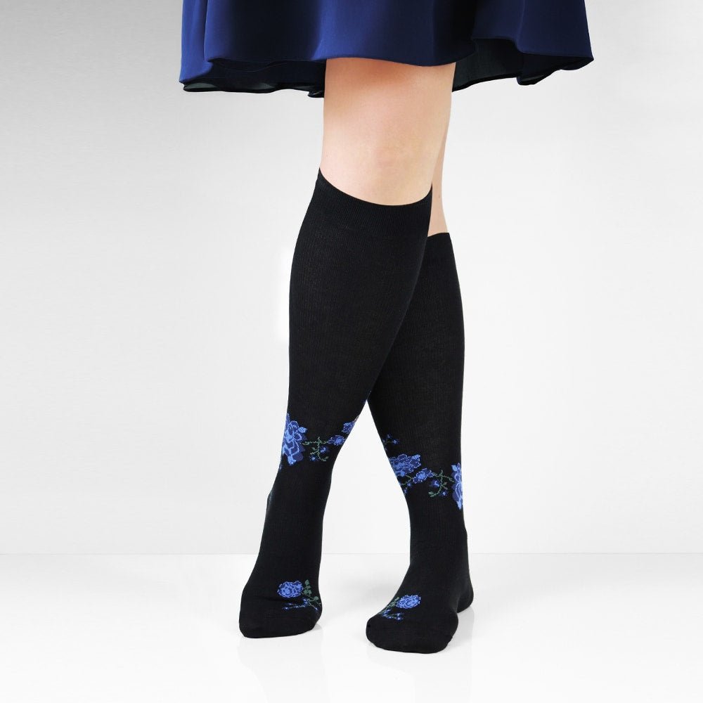 Minfot Flawless Støttestrømper Eco Bomuld Summernight Sort 3-pak