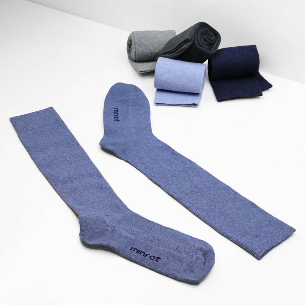 Produktbild 3 - Minfot Støttestrømper Bomuld Eco Melange 5-pak