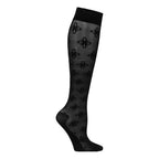 SupCare Støttestrømper Nylon Sort Blomster 1-pak