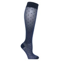 SupCare Støttestrømper Nylon Prikket Navy