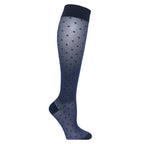 SupCare Støttestrømper Nylon Prikket Navy 1-pak