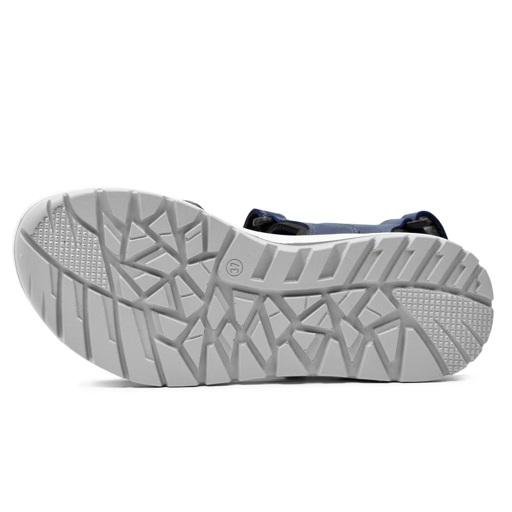 Produktbild 6 - Minfot Sandaler Kattvik Dam Nubuck Navy Fuxia
