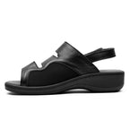 Minfot Sandaler Hallux Valgus Dahlia Hælrem Sort