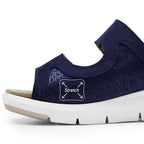 Minfot Sandal Komfort Bea Stretch Nubuck Navy