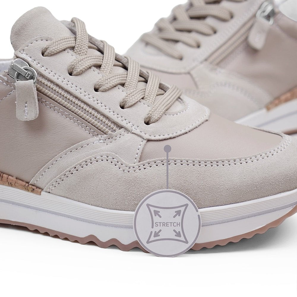 Produktbild 9 - Minfot Alley Sneaker Stretch med dragkedja Beige