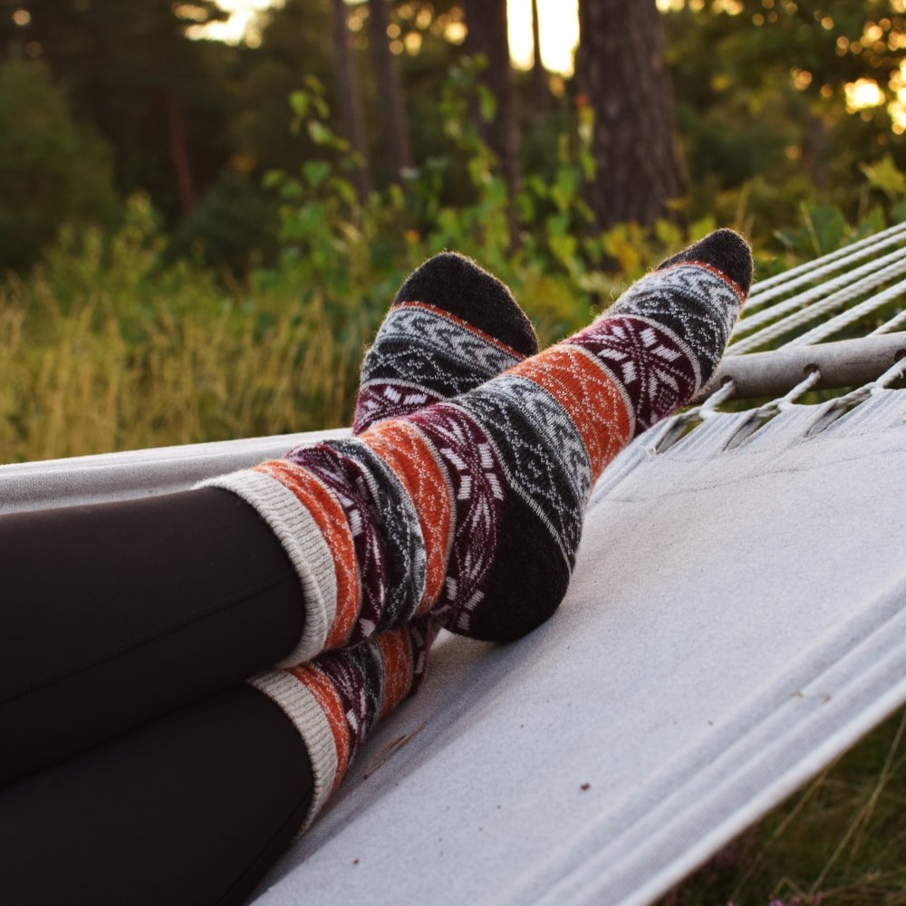 Minfot Uldstrømper Hytte 2-pak