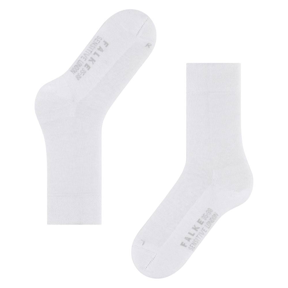 Falke Sensitive London Strømper Bomuld Dame Hvid 1-pak