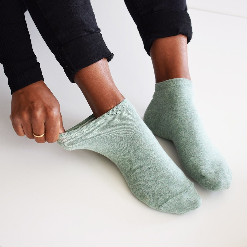 Minfot Bomuldsstrømper Sneaker Sensitive Pastel 5-pak