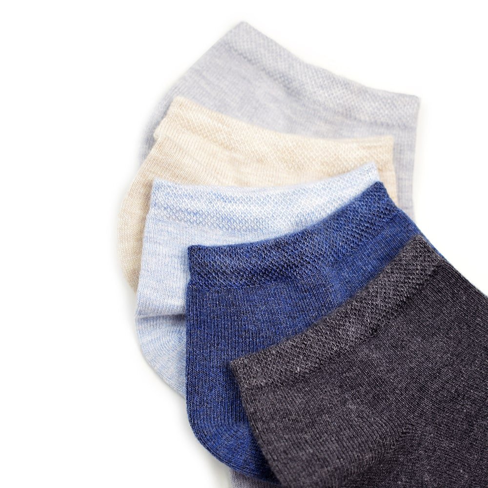 Produktbild 6 - Minfot Bambustrumpor Sneaker Sensitive Melange 5-Pack