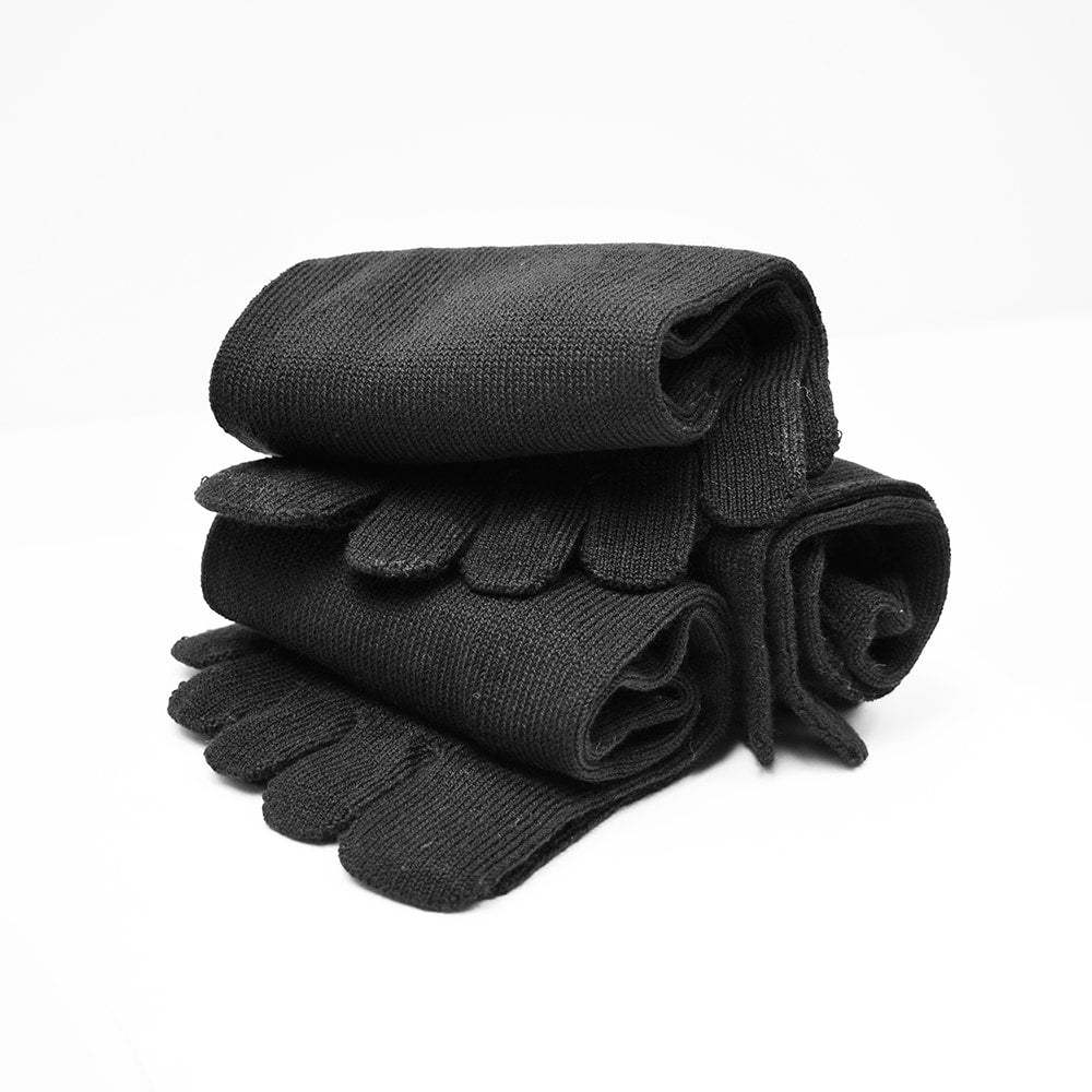 Minfot Tåstrømper Merinould Sort Mix 3-pak