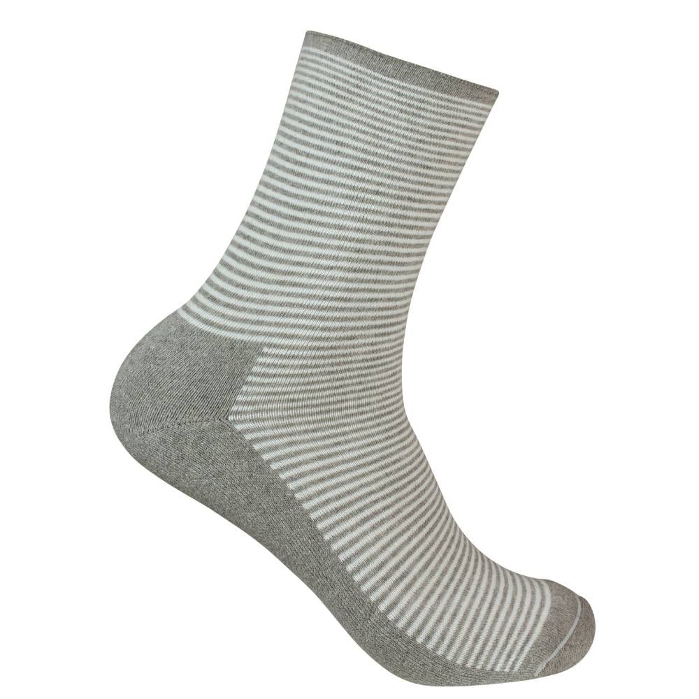 Doktorn Rekommenderar Strømper Diabetic Striped Grå