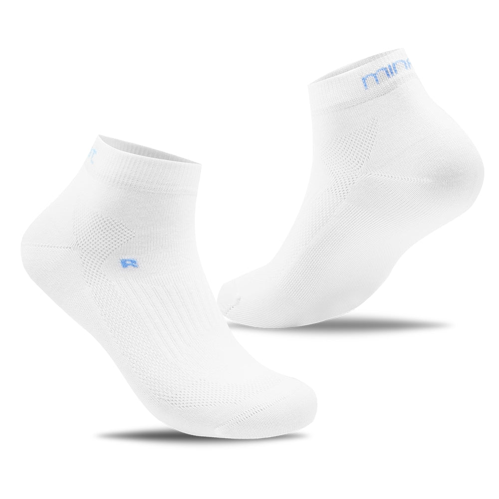 Minfot Løbestrømper Tynde Lyocell 5-pak Hvid