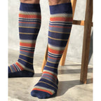 SupCare Støttestrømper Bambus Stripes Blue 1-pak