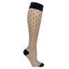 SupCare Støttestrømper Nylon Prikket Beige