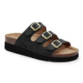 Minfot Sandal Blød Bio Sort Ruskind