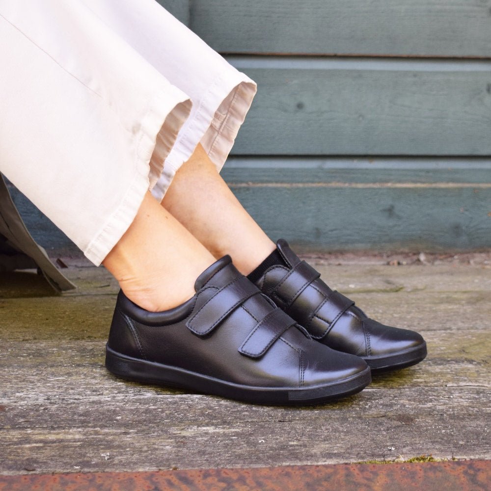 Produktbild 12 - Minfot Aveny Lædersneaker med Klettlukning Sort