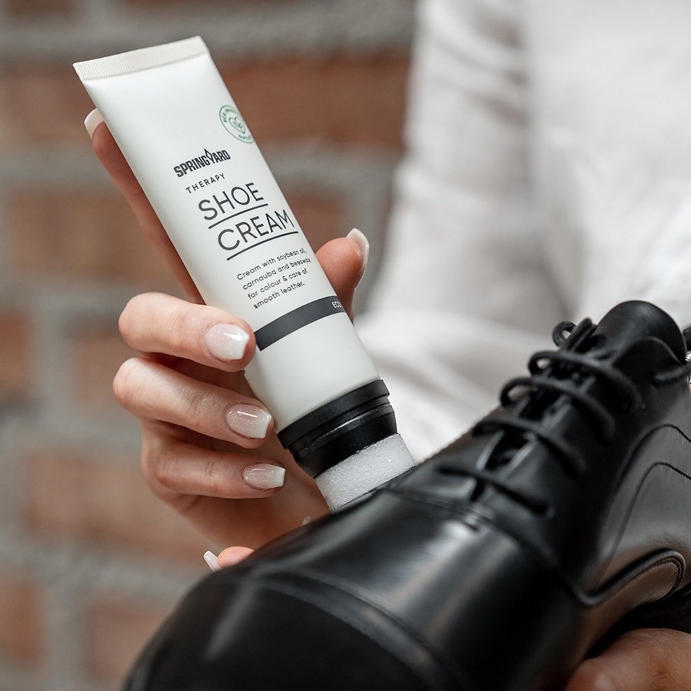 Springyard Skoplejecreme Læder Sort