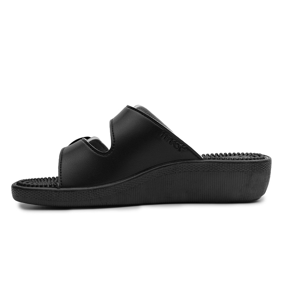 Minfot Massage Sandaler Dame Sort