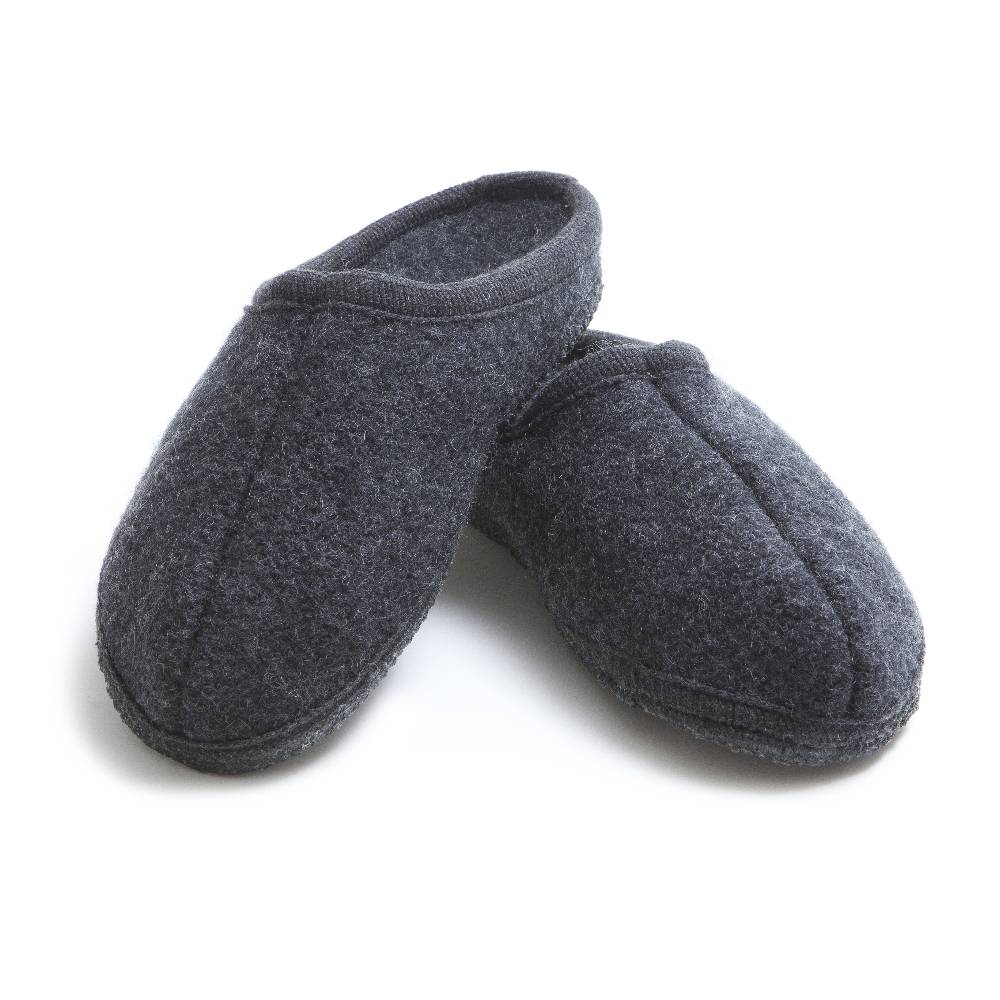 Ulle Uldtøfler Original Mens Black Melange