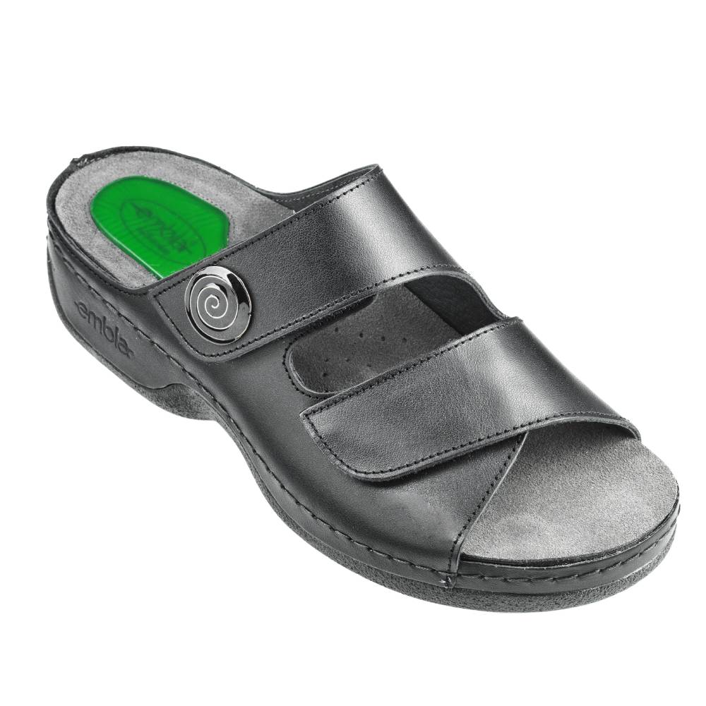 Embla Hälsoskor Damsandal Ergoflex Gel Svart