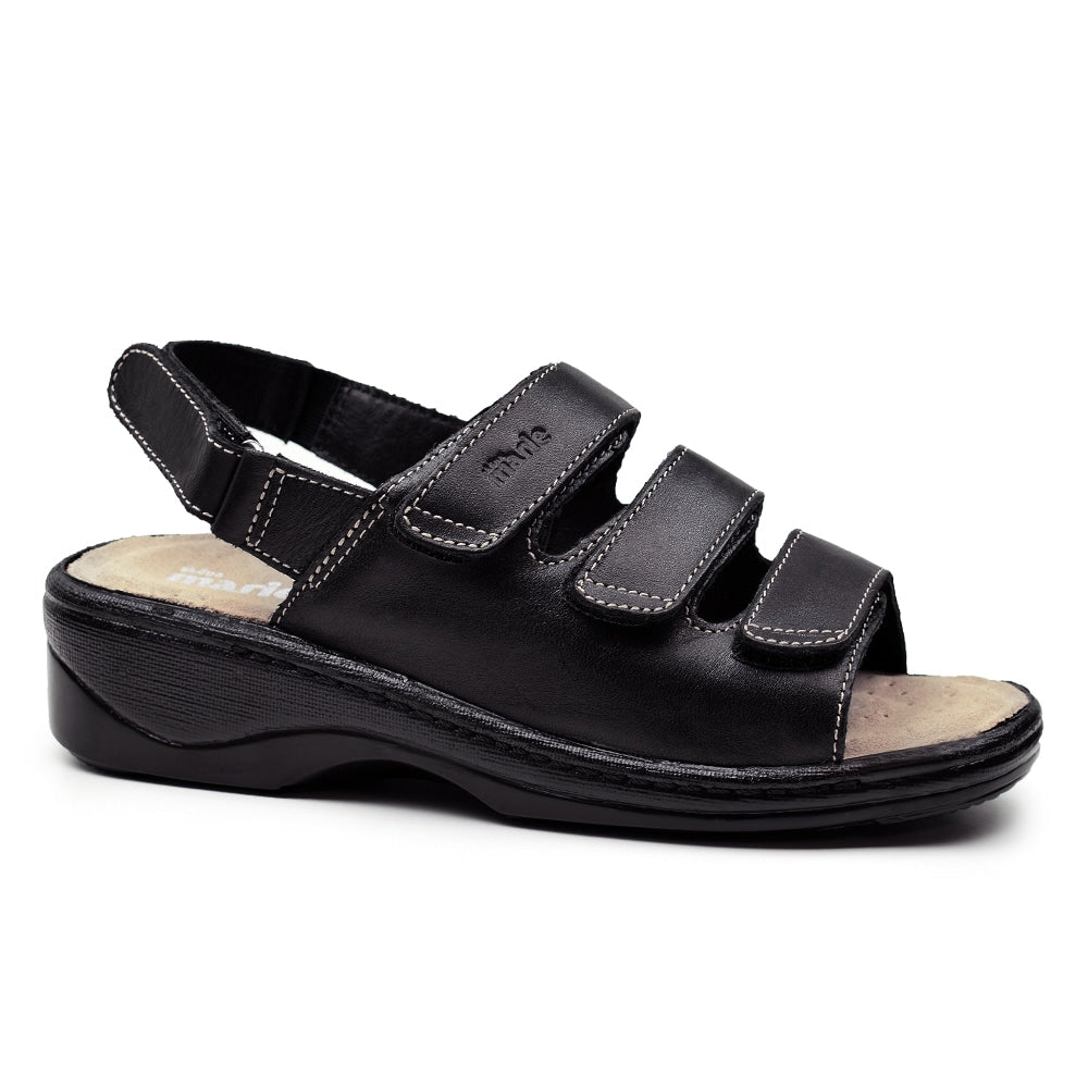 Tellus Sköna Marie Damesandaler Lola Sort