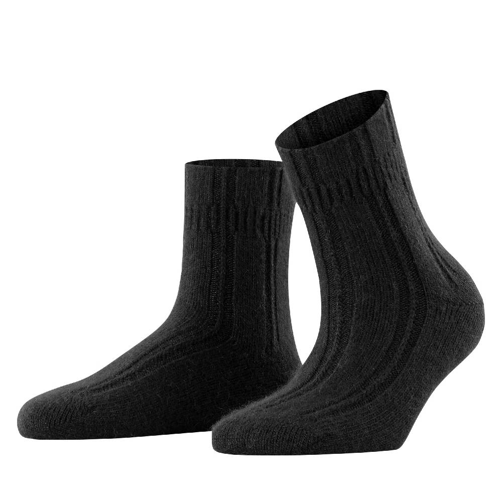 Falke Bedsock Strømper Dame Sort 1-pak