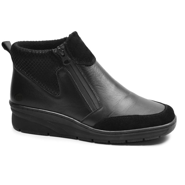 Minfot Hilma Boots med Lynlås TEX-membran Sort