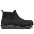 New Feet Frankie Ekstra Brede Boots Lynlås Tex Sort