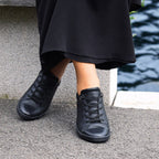 Minfot Aveny Sneaker Dame Læder Sort