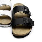 Minfot Softstep Sandaler Dame Biosandal 2-remme Sort