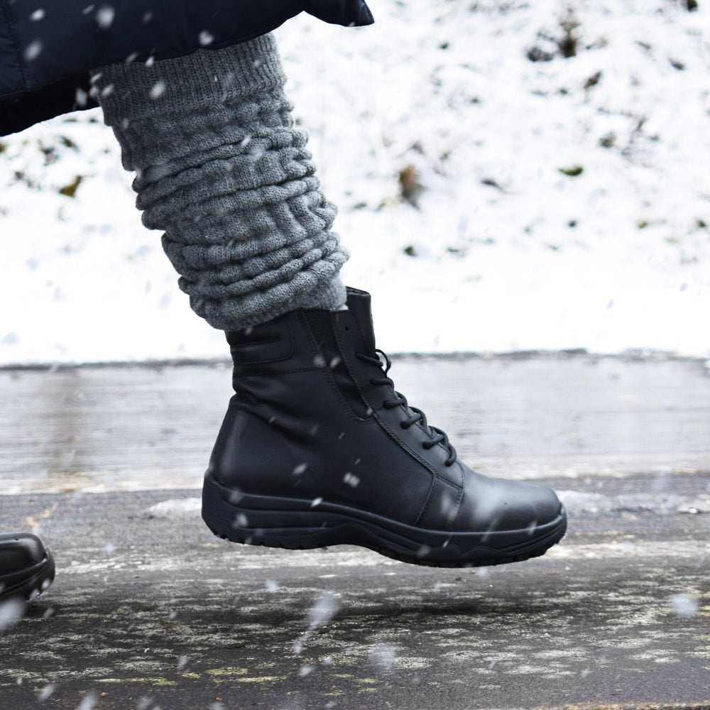 Minfot Pigsko Lima Skinn Uld Sort