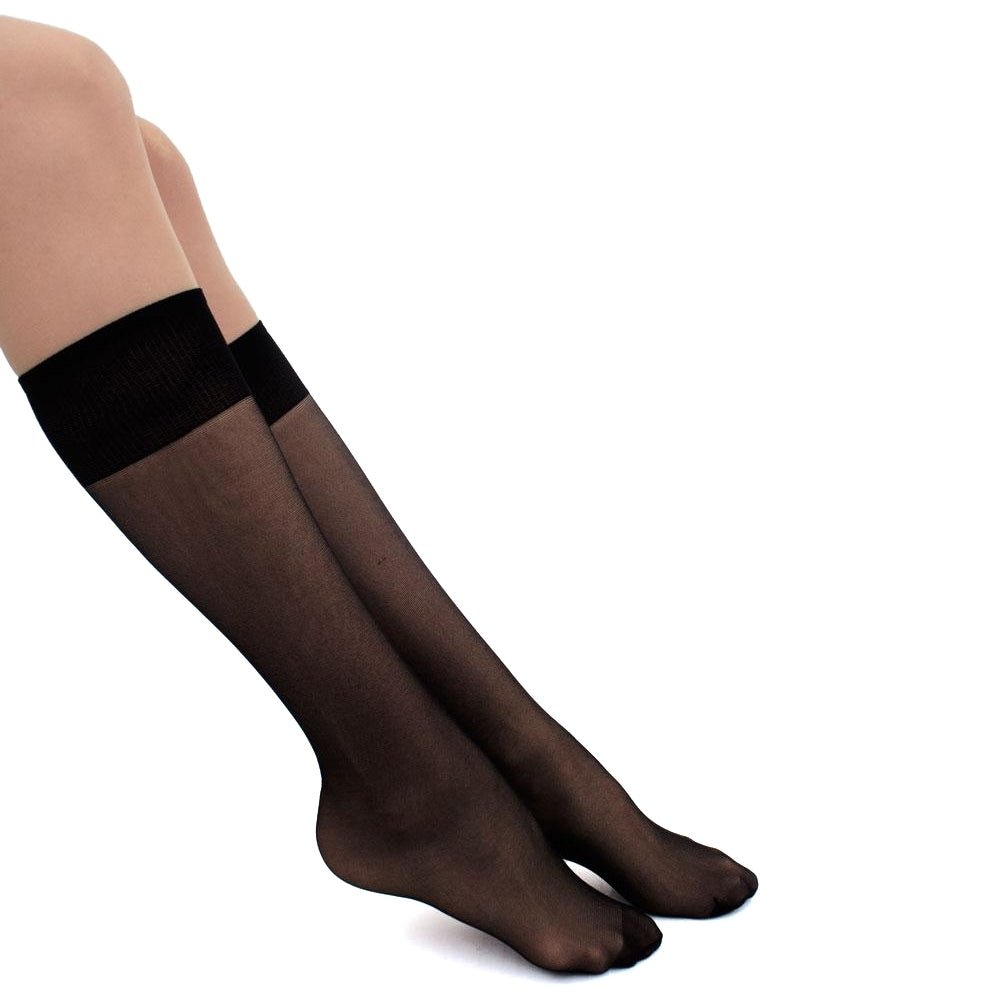 Giulia Marea Nylonstrumpor Knæ 2-pak Svart