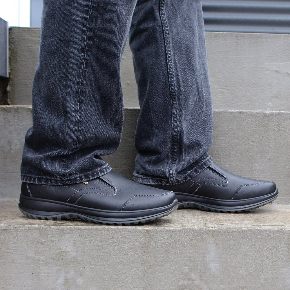 Minfot Rex Loafer Herre Vandafvisende TEX Skind Sort