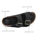 Minfot Massage Sandaler Bio Ruskind Sort