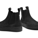 Minfot Chelsea Boots Visby Dame Ruskind Sort