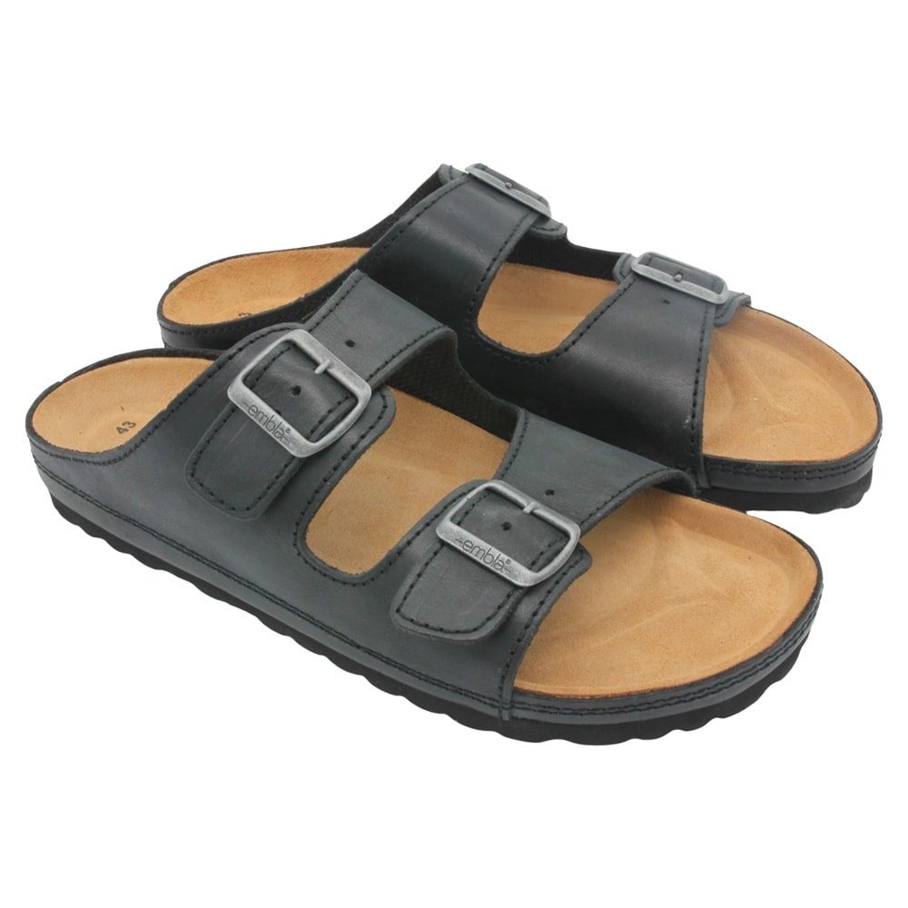 Produktbild 4 - Embla Sundhedssko Herresandal Daniel Airbed Sort